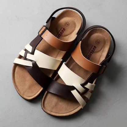 Zelina™ | Lederoptik-Sandalen