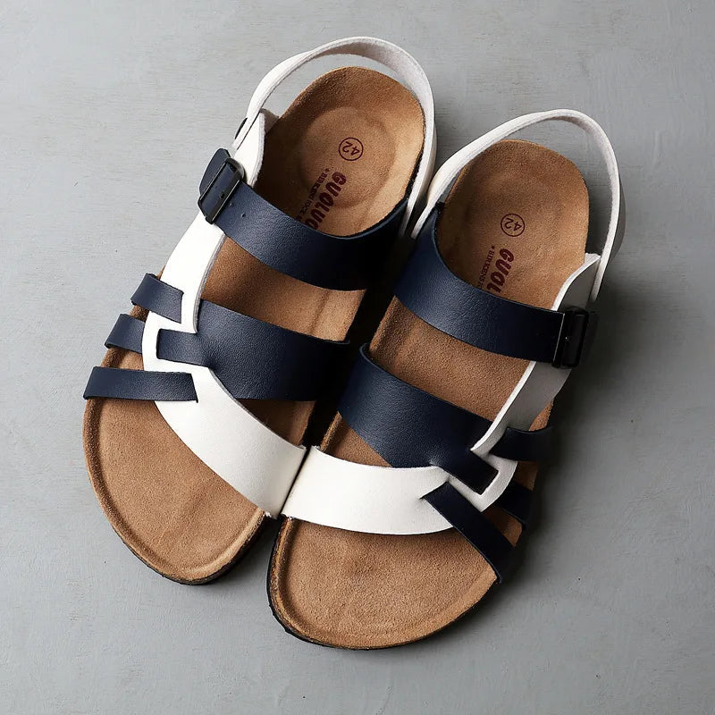 Zelina™ | Lederoptik-Sandalen