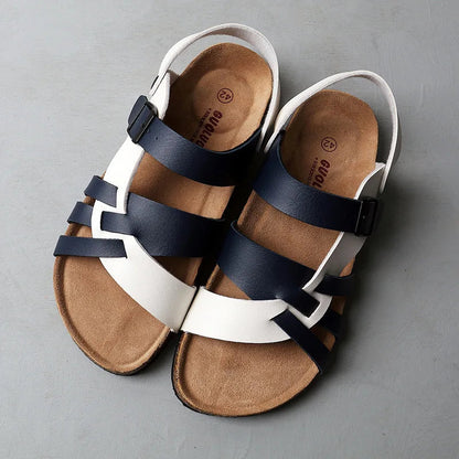 Zelina™ | Lederoptik-Sandalen