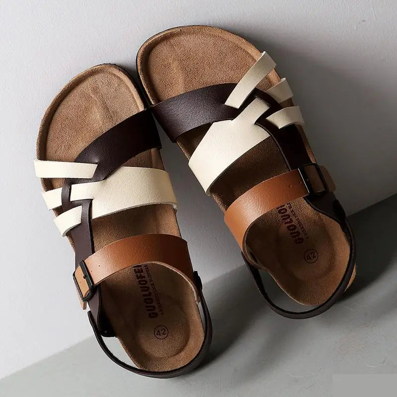 Zelina™ | Lederoptik-Sandalen