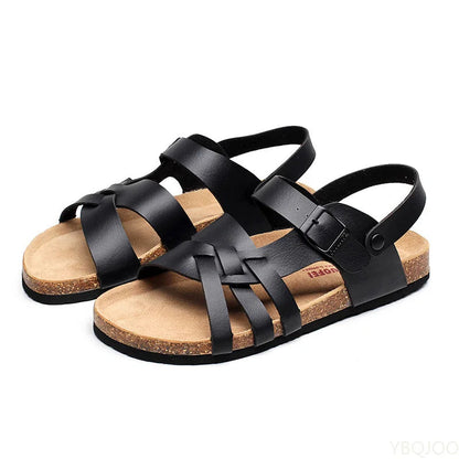 Zelina™ | Lederoptik-Sandalen