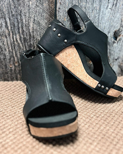 Madeline™ | Lederoptik-Sandalen